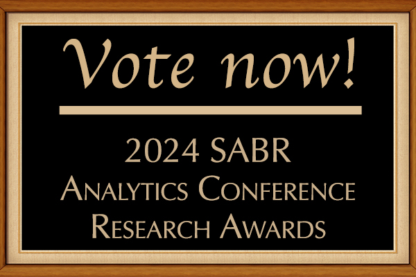 Vote now for the winners of the 2024 SABR Analytics Conference Research Awards