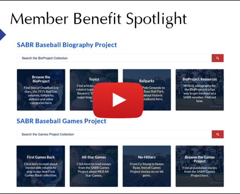 SABR Member Benefit Spotlight: Contribute to Projects and Publications