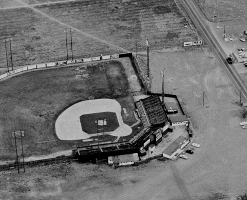 Sanders Field, circa 1953 (Courtesy of the Eastern Benton County Historical Society)