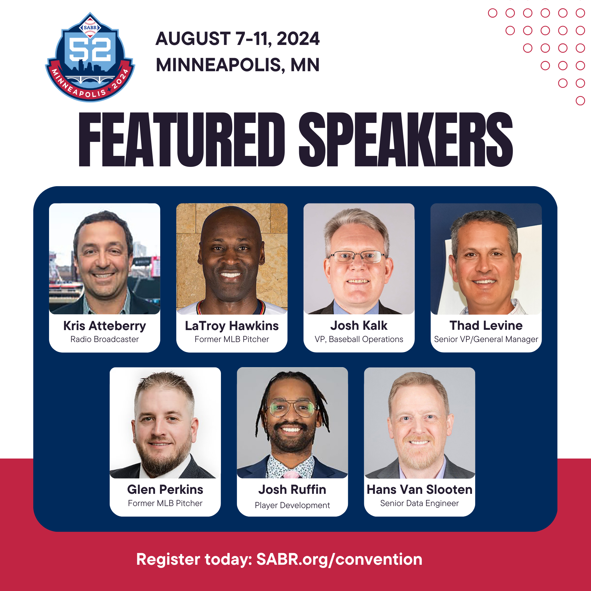 SABR 52 Featured Speakers