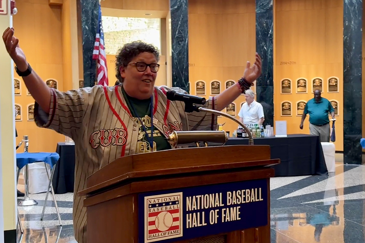 Leslie Heaphy at the 2024 Jerry Malloy Negro League Conference