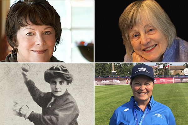 2024 Dorothy Seymour Mills Lifetime Achievement Award finalists (clockwise from top-left): Jean Hastings Ardell, Barbara Gregorich, Lisa Turbitt, Maud Nelson