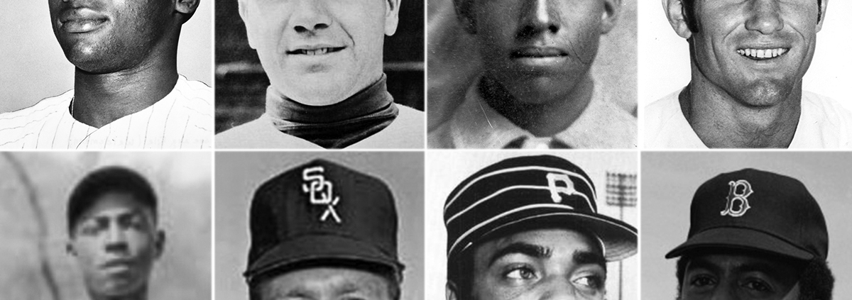 Class of 2025 Classic Baseball Era Hall of Fame candidates (clockwise from top-left):