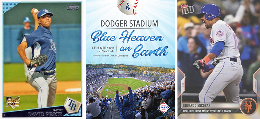 SABR Research Collection: David Price, Dodger Stadium book, Eduardo Escobar