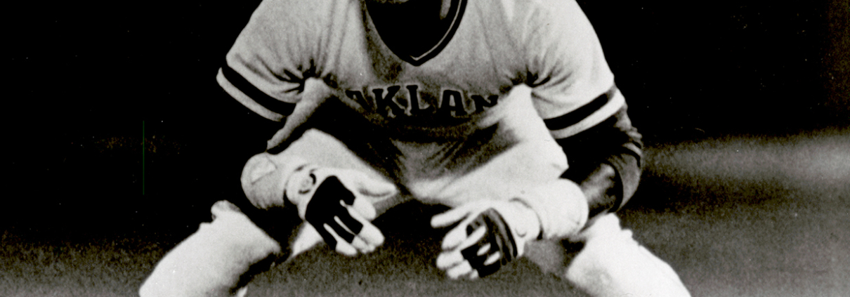 Rickey Henderson with the Oakland A's in 1982 (SABR-Rucker Archive)