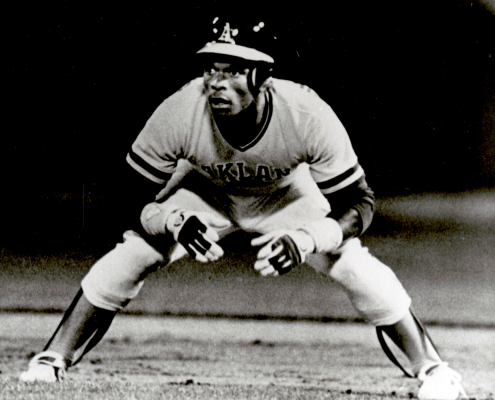 Rickey Henderson with the Oakland A's in 1982 (SABR-Rucker Archive)