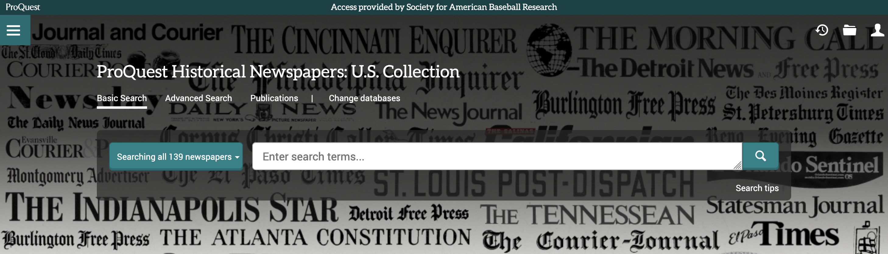 ProQuest Historical US Newspapers Collection