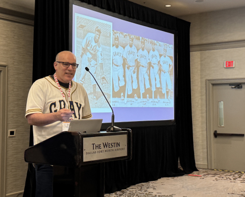 Jason Schwartz was honored with the 2025 Doug Pappas Award for top oral research presentation at SABR 53 in Texas on June 28, 2025.